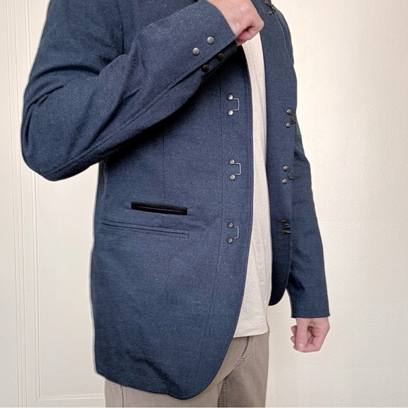 John Varvatos Men’s Wallace Jacket Blue Size 52 Medium Slim Fit New - Picture 2 of 12